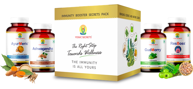 Boost your immunity with Leading Wellness and Healthcare brand YOGIC SECRETS Immunity Booster Secrets Pack