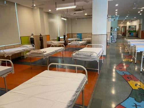 Manthan School ground floor with 40 bed capacity operational as COVID isolation centre