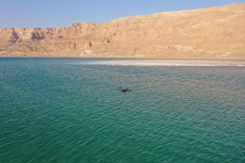 Bathymetric surveys with a UAV and an echo sounder successfully conducted in Israel
