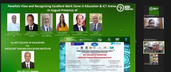 KIIT College of Education honored for “Excellent Teacher Education Institute”