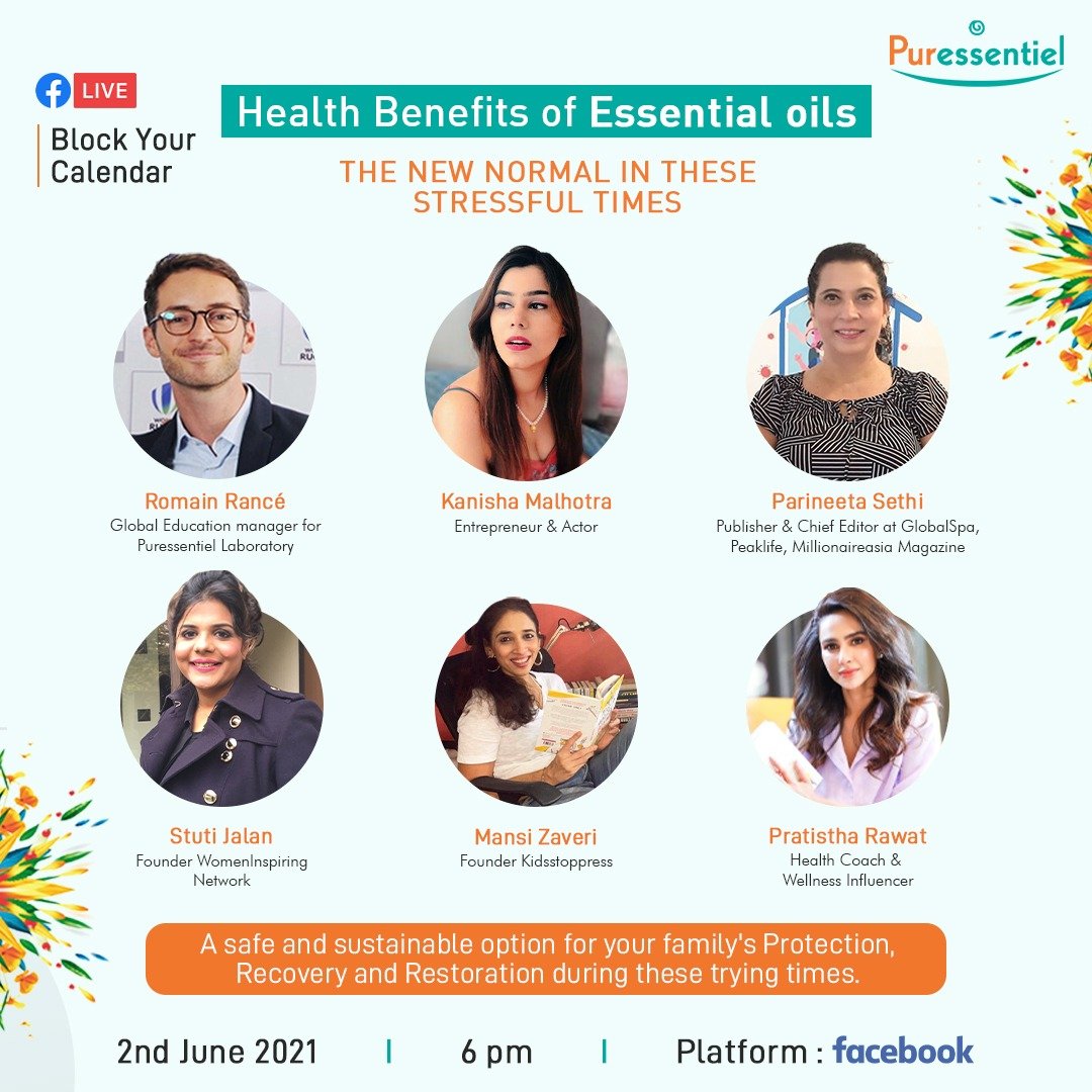 Puressentiel India in association with Women Inspiring Network hosts a webinar on Health Benefits of Essential oils: The new normal in these stressful times