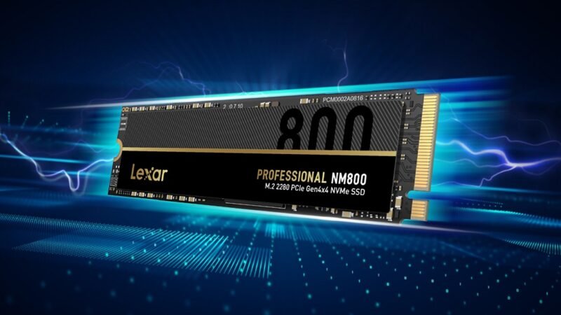 Lexar Announces New Lexar Professional NM800 M.2 2280 PCIe Gen4x4 NVMe SSD