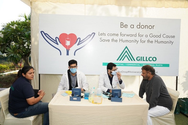 Blood Donation Camp Organised at Gillco Park Hills