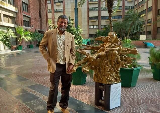 Artist Neeraj Gupta’s sculpture exhibition-  ‘Human Catastrophe Covid-19’ exhibiting at India Habitat Center in Delhi  till March 15