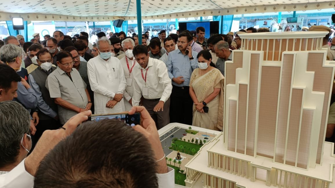 Rajasthan CM Shri Ashok Gehlot lays the foundation stone of India’s tallest hospital, IPD Tower in Rajasthan today