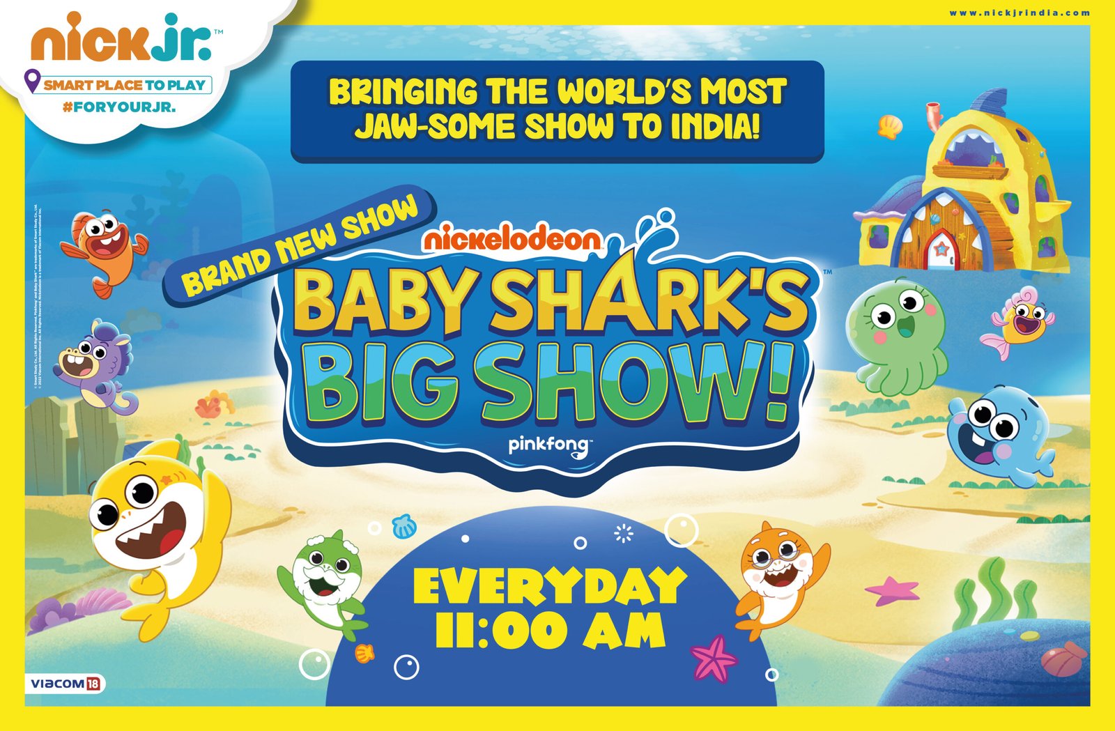 World’s most popular pre-school series Baby Shark makes its fin-credible Indian Television Debut on Nick Jr. India