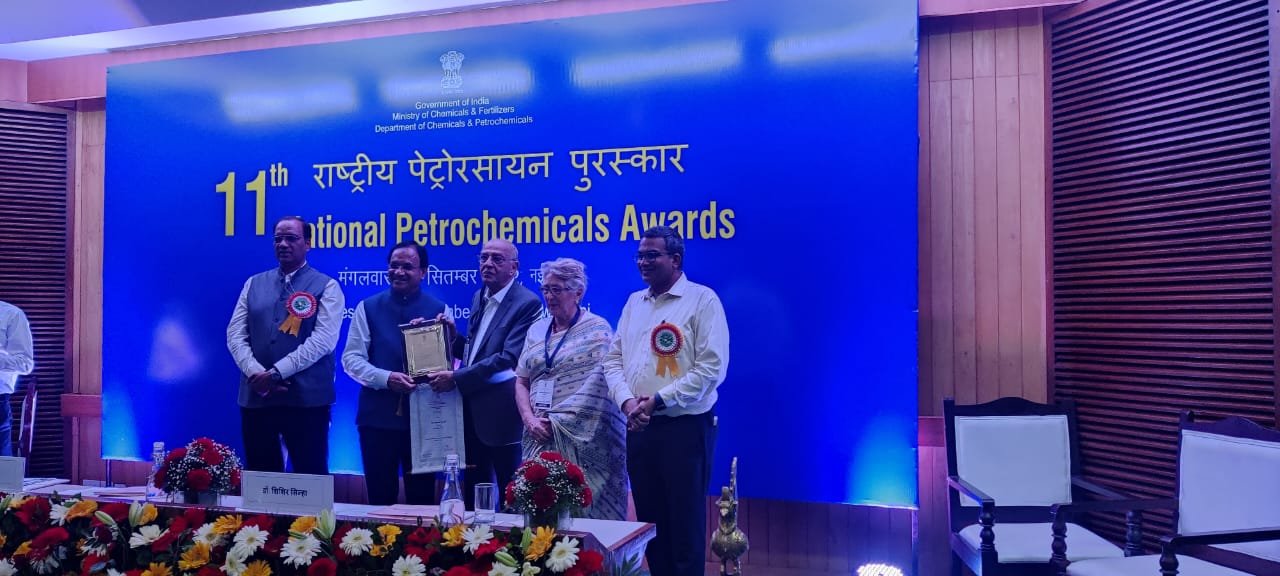 Mr. Rajnikant D. Shroff, Chairman and Managing Director of UPL Ltd. bestowed Lifetime recognition award by Shri Bhagwanth Khuba