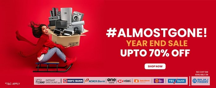 Make the most of 2022 before it ends with Vijay Sales’ #ALMOSTGONE year-end sale; Avail whopping discounts of up to 70%