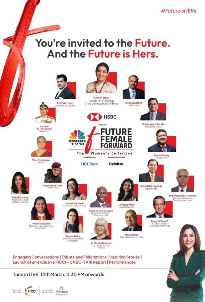 CNBC-TV18’s Future. Female. Forward – The Women’s Collective Mega Summit on 14th March