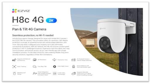  EZVIZ revolutionizes Security Surveillance system with the launch of H8C 4G Camera Range