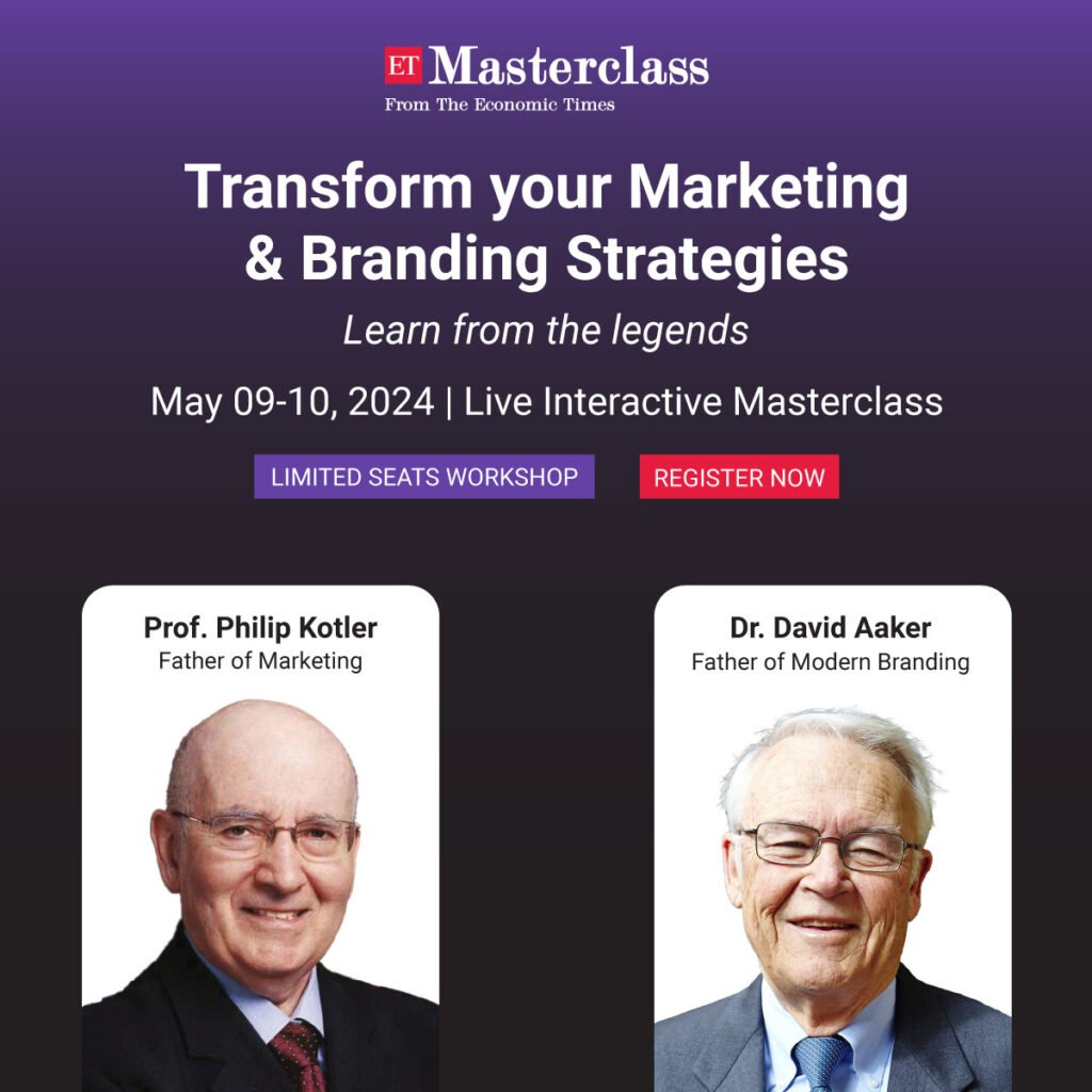 ET Masterclass: Learn from Marketing Pioneers Philip Kotler & David Aaker