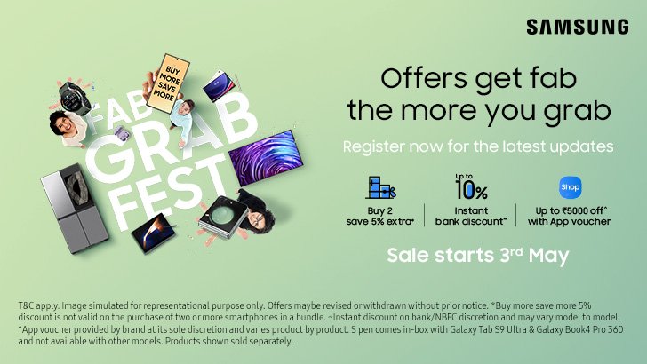 Samsung's Fab Grab Fest: Unbeatable Offers on Smartphones, TVs, Laptops & More