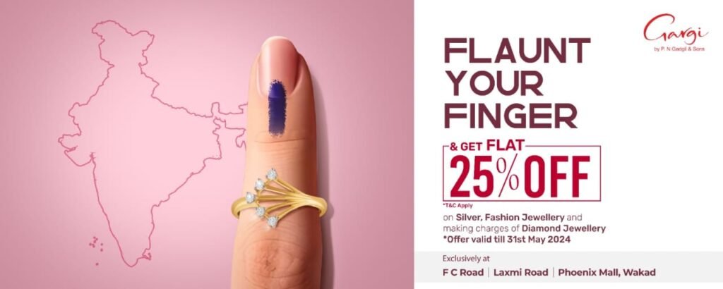Gargi by PNGS Fashion Jewellery Launches "Flaunt your finger" Campaign Encouraging Civic Engagement.