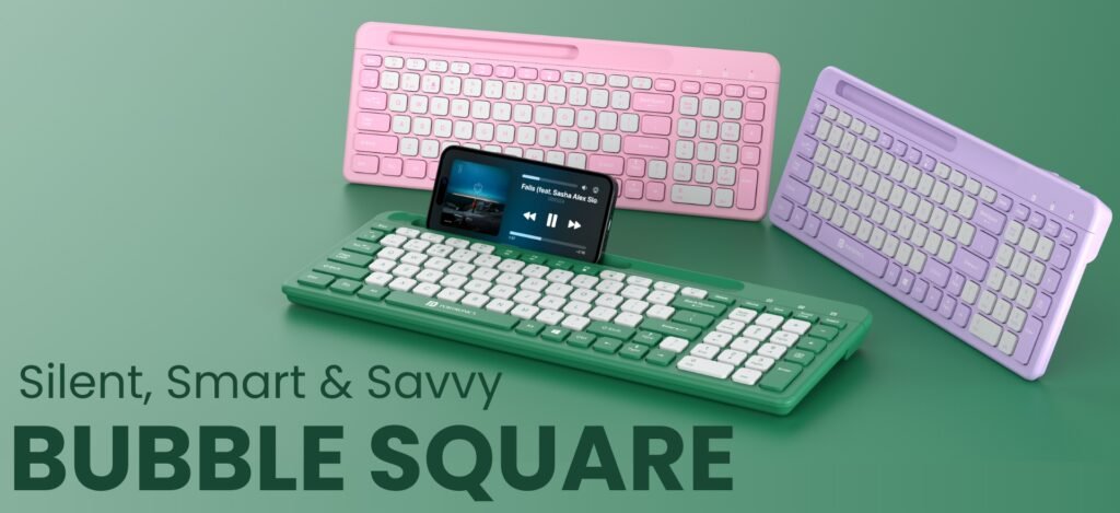 Portronics Introduces Bubble Square: Portable Dual-Mode Wireless Keyboard