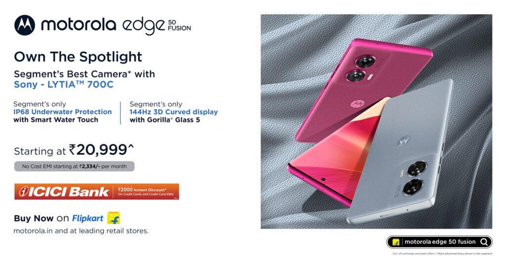 Motorola's Game-Changing Edge 50 Fusion Hits Indian Market with Unbeatable Features