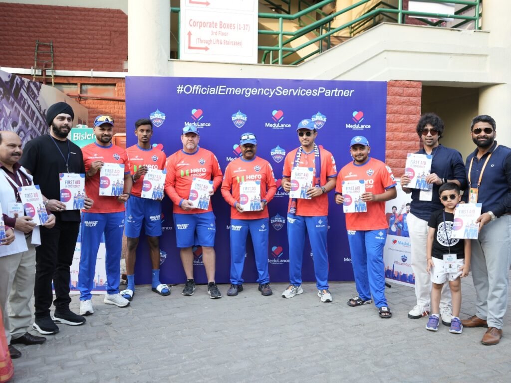 Delhi Capitals Launch Medulance Healthcare Academy's First Aid in Emergency Book