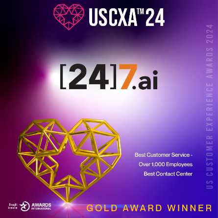 [24]7.ai Receives Multiple Gold Awards from the Prestigious US Customer Experience Awards 2024