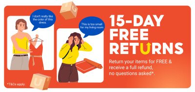 Embrace Shopping Flexibility with Shopee’s Upgraded Change of Mind Policy: Easy & Fuss-Free 15-Day Free Returns, No Questions Asked*!