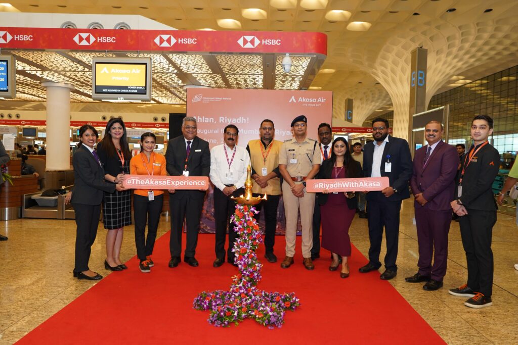 Akasa Air expands global footprint; inaugural flight takes off from Mumbai to Riyadh